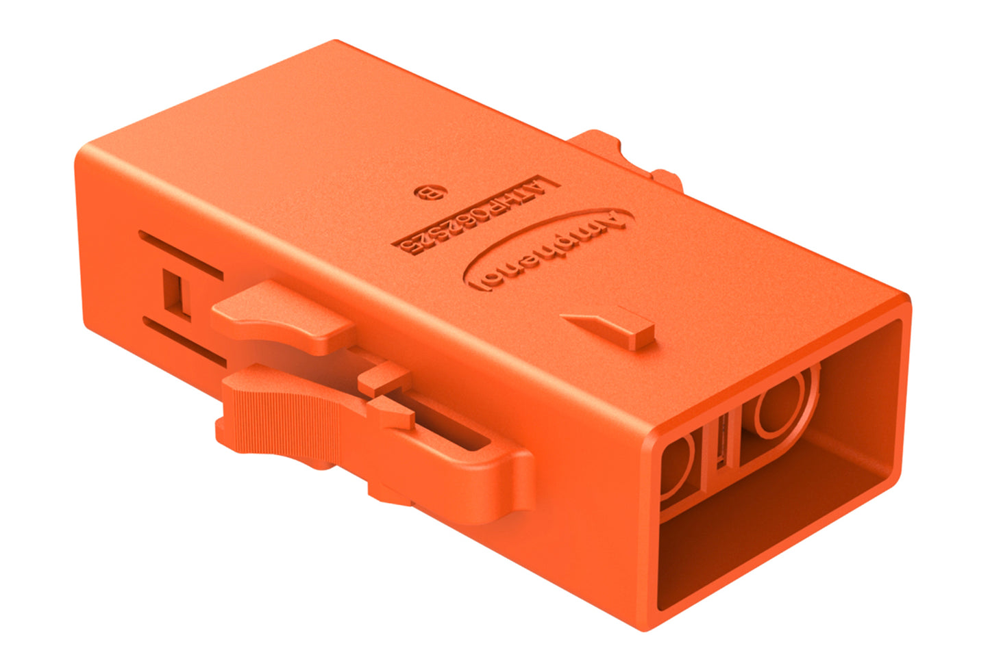 ATHP062S25ELB-S1 2 Position EMC Plug with High Voltage Interlock Loop, B Key, 6.5-7.5mm Cable Range, Orange. Contacts ordered separately.
