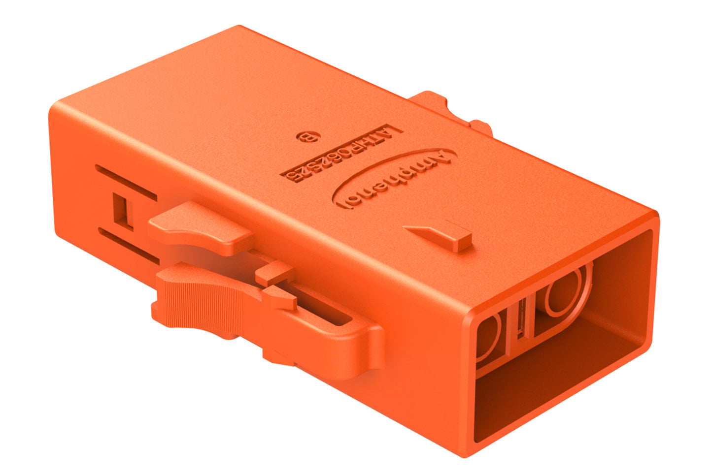 ATHP062S25ELB-S2 2 Position EMC Plug with High Voltage Interlock Loop, B Key, 4.8-5.8mm Cable Range, Orange. Contacts ordered separately.