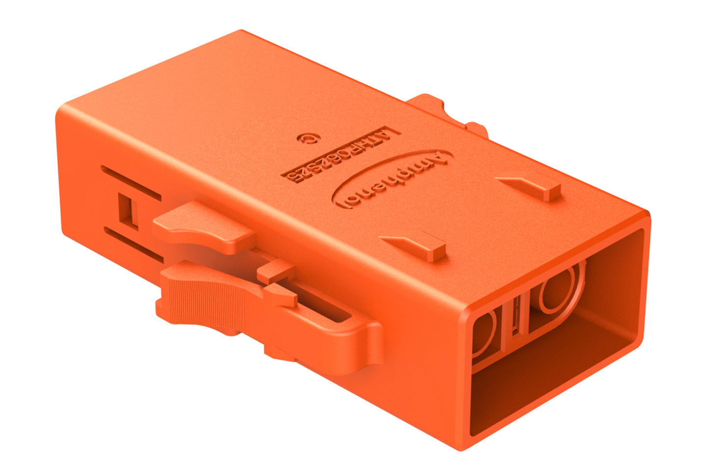 ATHP062S25ELC-S1 2 Position EMC Plug with High Voltage Interlock Loop, C Key, 6.5-7.5mm Cable Range, Orange. Contacts ordered separately.