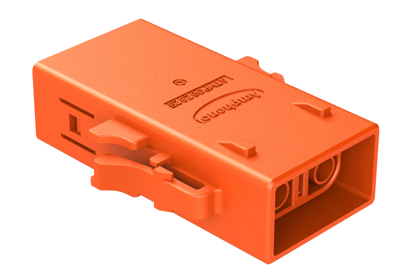 ATHP062S25ELD-S1 2 Position EMC Plug with High Voltage Interlock Loop, D Key, 6.5-7.5mm Cable Range, Orange. Contacts ordered separately.