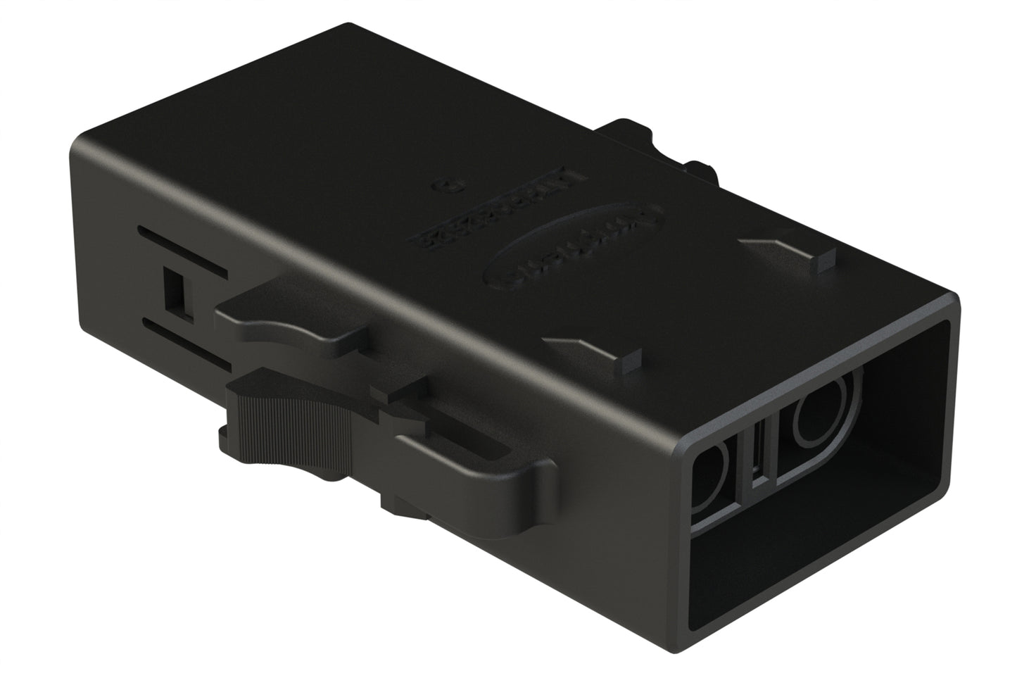 ATHP062S25ELD-S2-BLK 2 Position EMC Plug with High Voltage Interlock Loop, D Key, 4.8-5.8mm Cable Range, Black. Contacts ordered separately.