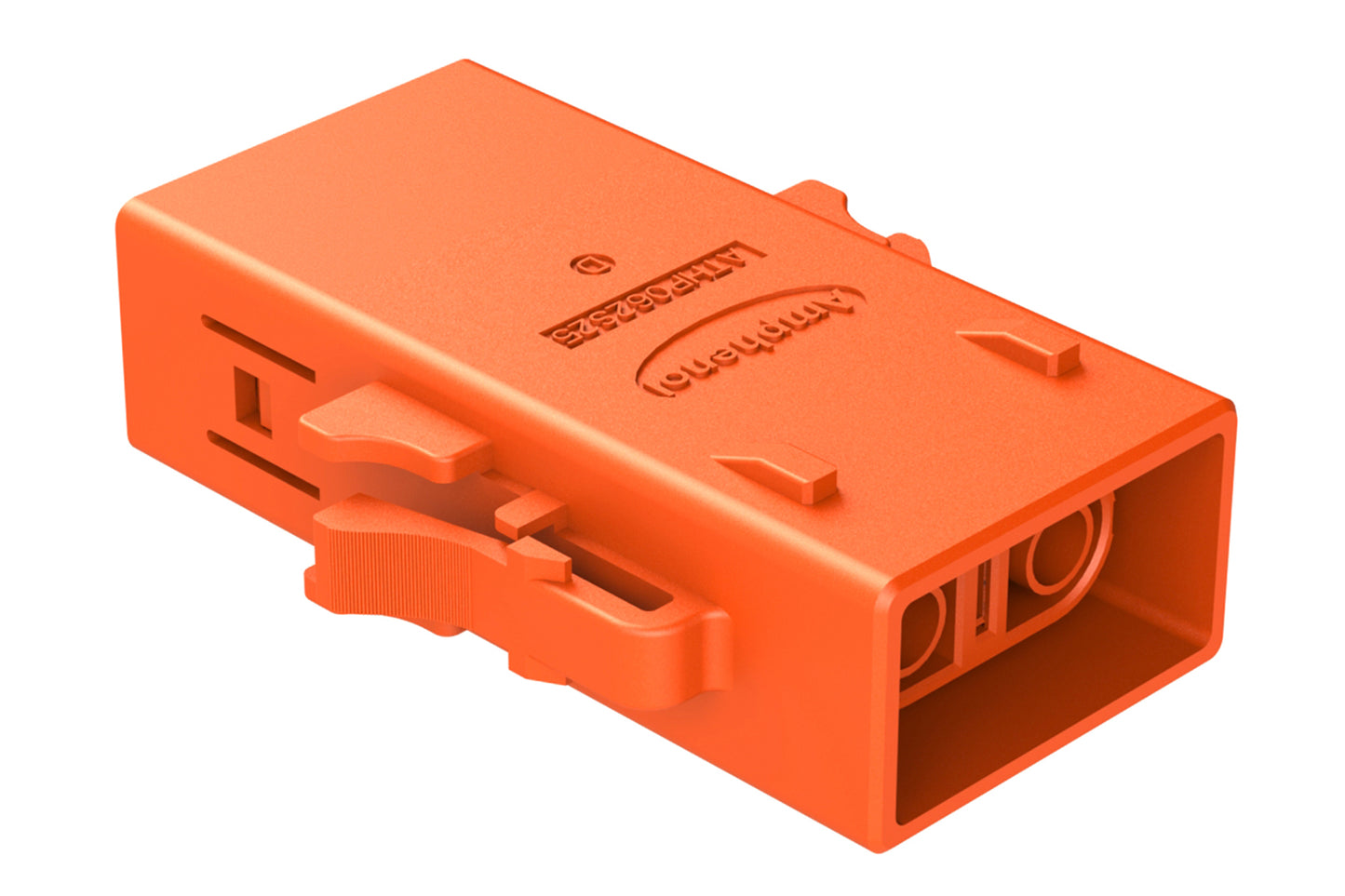 ATHP062S25ELD-S2 2 Position EMC Plug with High Voltage Interlock Loop, D Key, 4.8-5.8mm Cable Range, Orange. Contacts ordered separately.