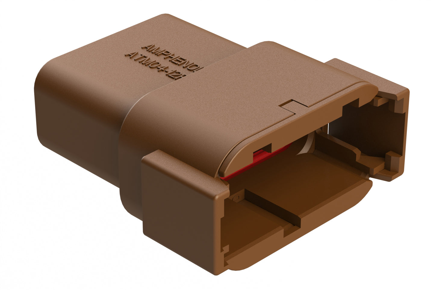 ATM04-12PD 12-Way Receptacle, D Position, Brown. DTM04-12PD