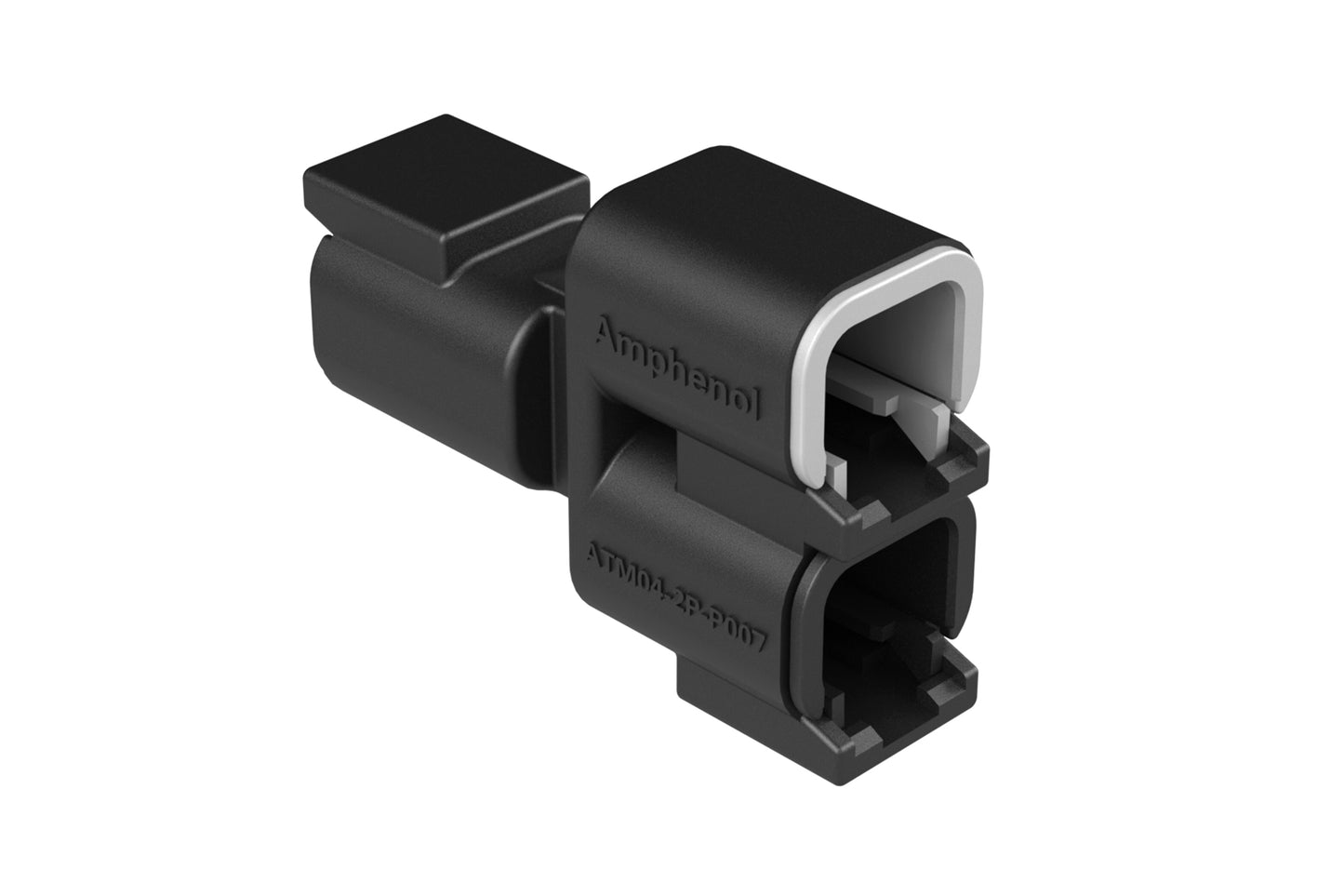 ATM04-2P-P007 2-way Receptacle Y splitter, Contacts included. DTM04-2P-P007