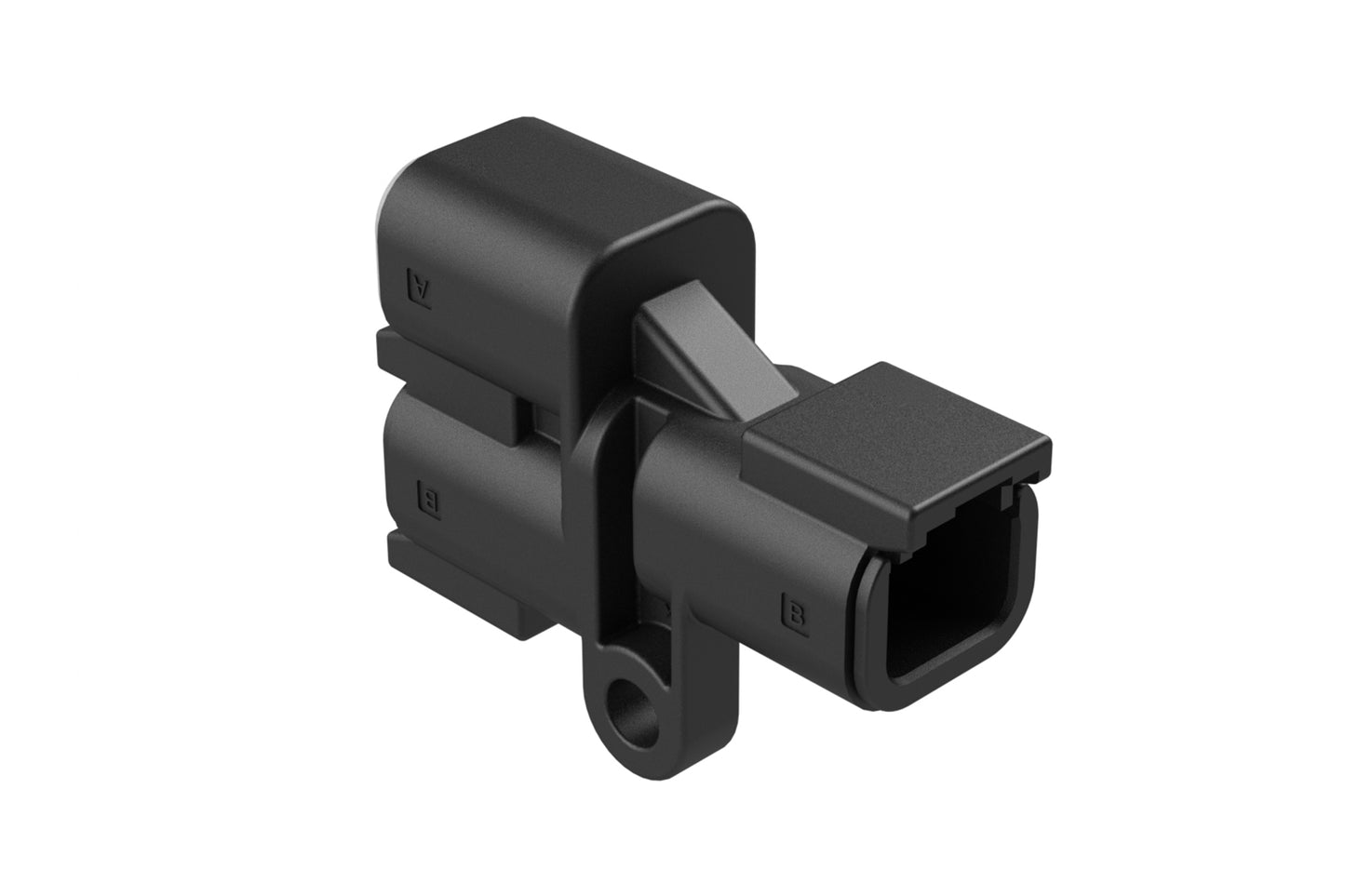 ATM04-2P-P007 2-way Receptacle Y splitter, Contacts included. DTM04-2P-P007