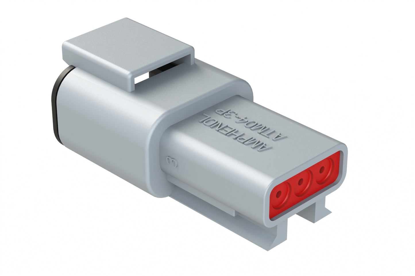 ATM04-3P 3-Way Receptacle, Male Connector. DTM04-3P