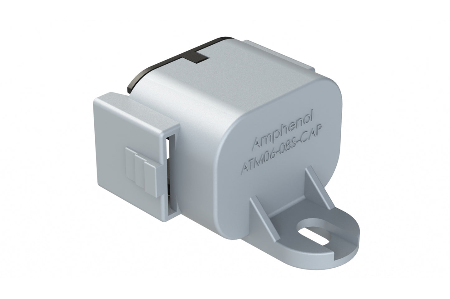 ATM06-08SB-CAP Dust cap for 8 position plug, keyed B, black