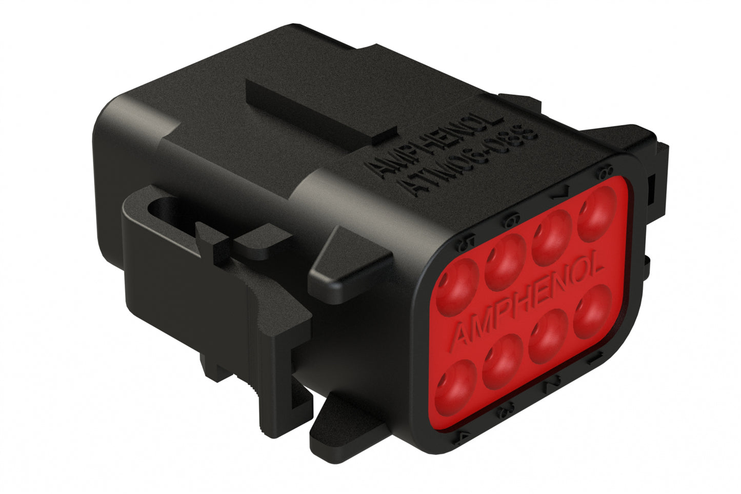 ATM06-08SB 8-Way Plug, Female Connector with B Position Key. DTM06-08SB