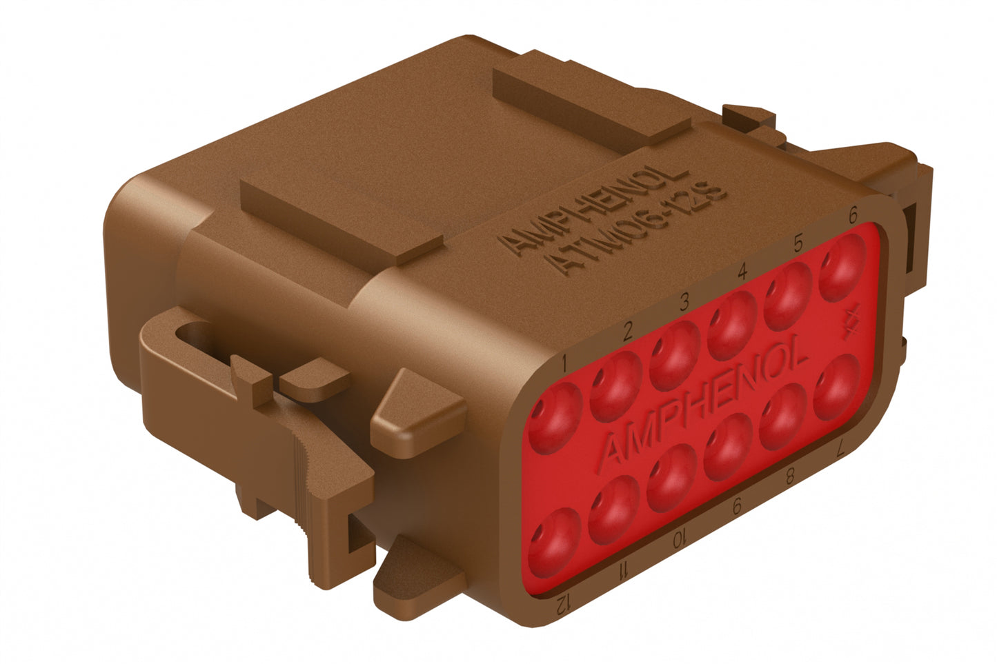 ATM06-12SD 12-Way Plug, Female Connector, D Position Key. DTM06-12SD