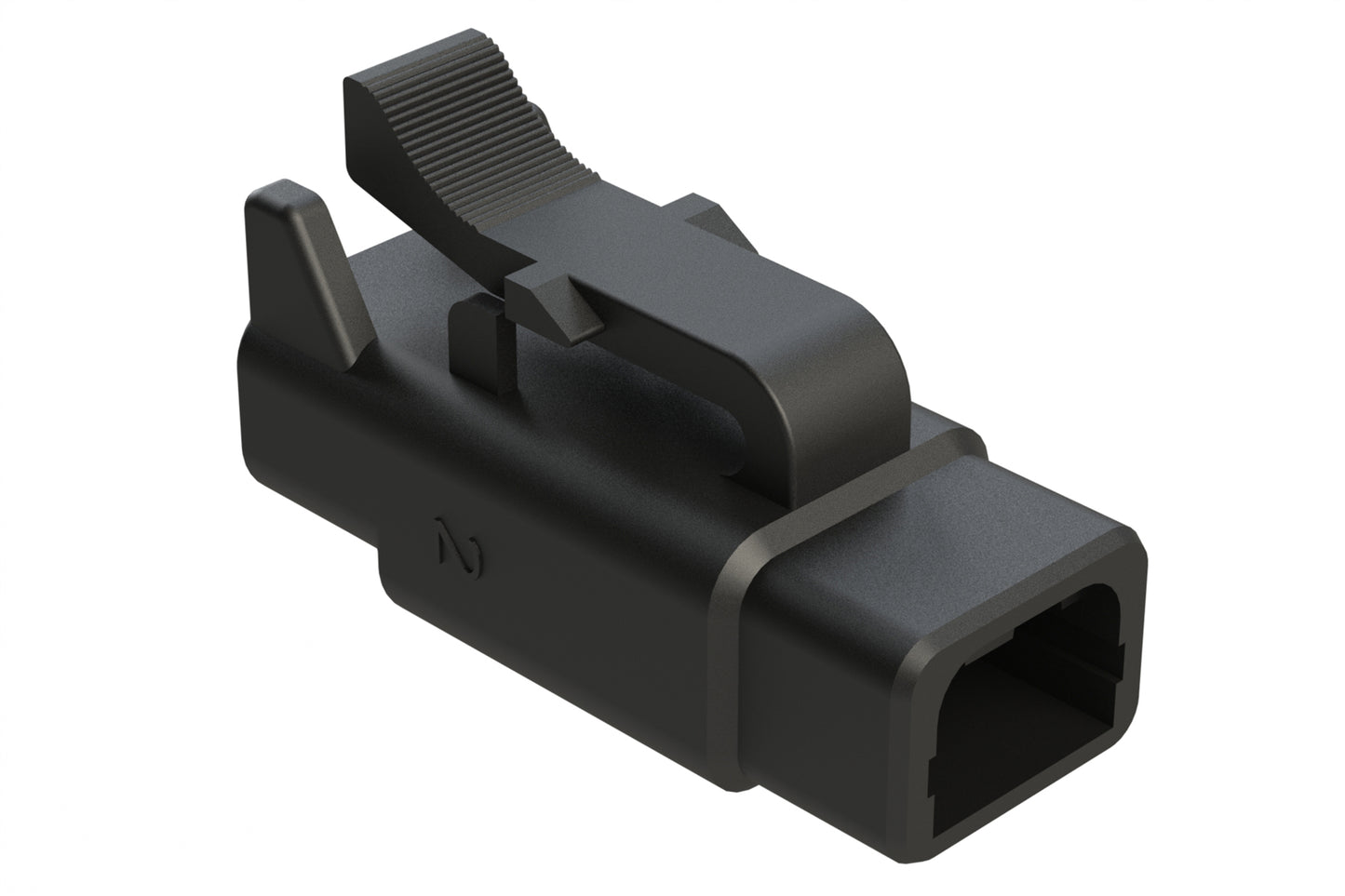 ATM06-2S-BLK 2-Way Plug, Female Connector, Black. DTM06-2S-E004