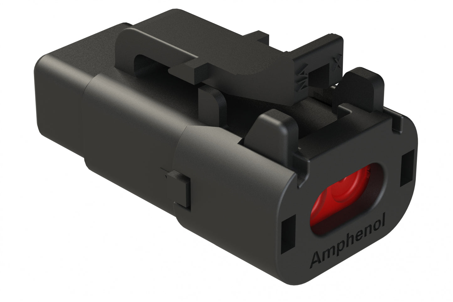 ATM06-2S-SF01BLK 2 Position Plug, Socket, Snap-Fit End Cap, Black. DTM06-2S-E005