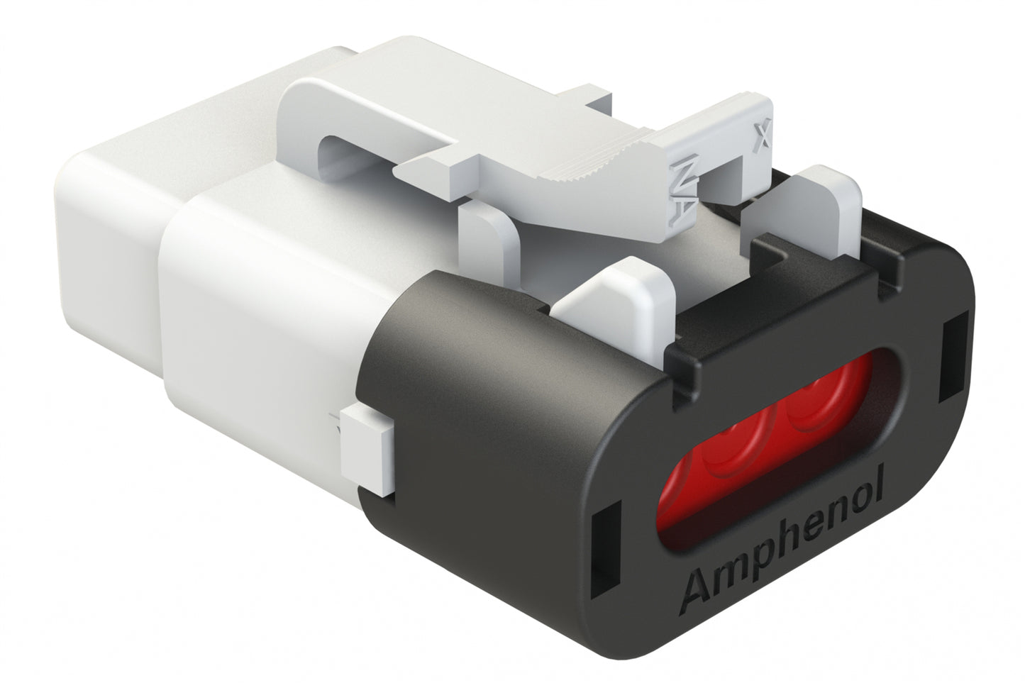 ATM06-3S-SF01WHT 3 Position Plug, Socket, Snap-Fit End Cap, White