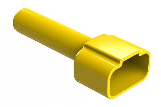 ATM12P-BT-YW Boot for 12 Position Receptacles, Yellow. DTM12P-BT-YW