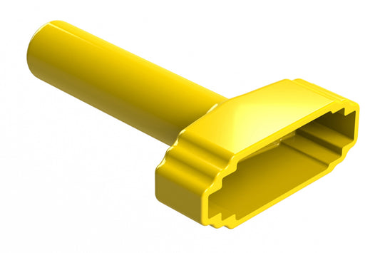 ATM12S-BT-YW Boot for 12 Position Plugs, Yellow. DTM12S-BT-YW
