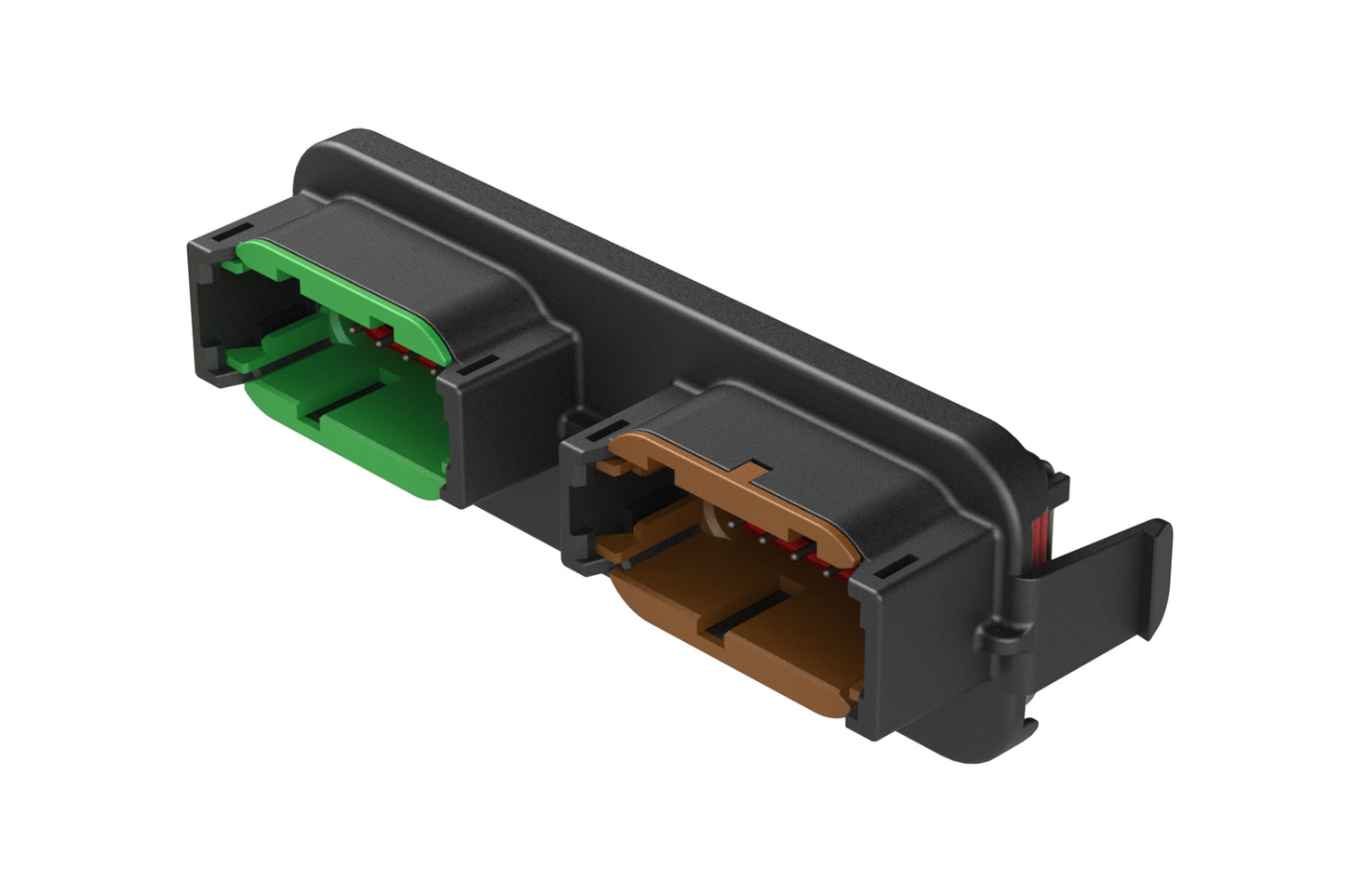 ATM13-12PC-12PD-BM03 ATM™ Header, Thermoplastic, (2) 12 Position size 20, C&D Key - Tin Plating. DTM13-12PC-12PD-R008