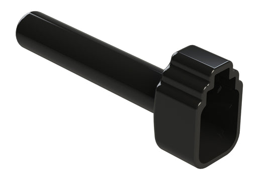 ATM6S-BT-BK Boot for 6 Position Plugs, Black. DTM6S-BT-BK