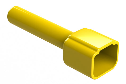 ATM8P-BT-YW Boot for 8 Position Receptacles, Yellow. DTM8P-BT-YW
