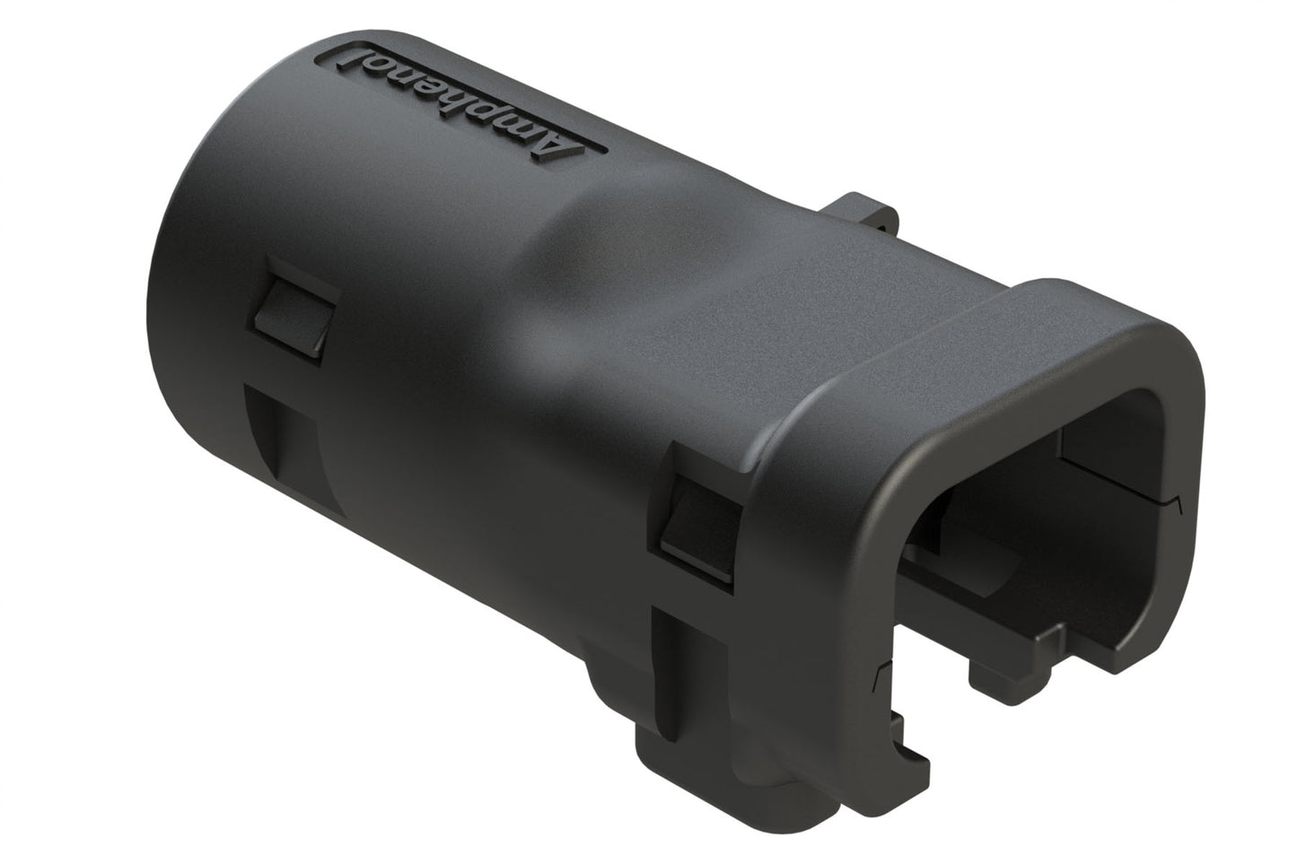 ATMBS-041-0205 2 Position Backshell, fits ATM06-2S* & ATMH06-2S * Plugs, Black. 1028-041-0205