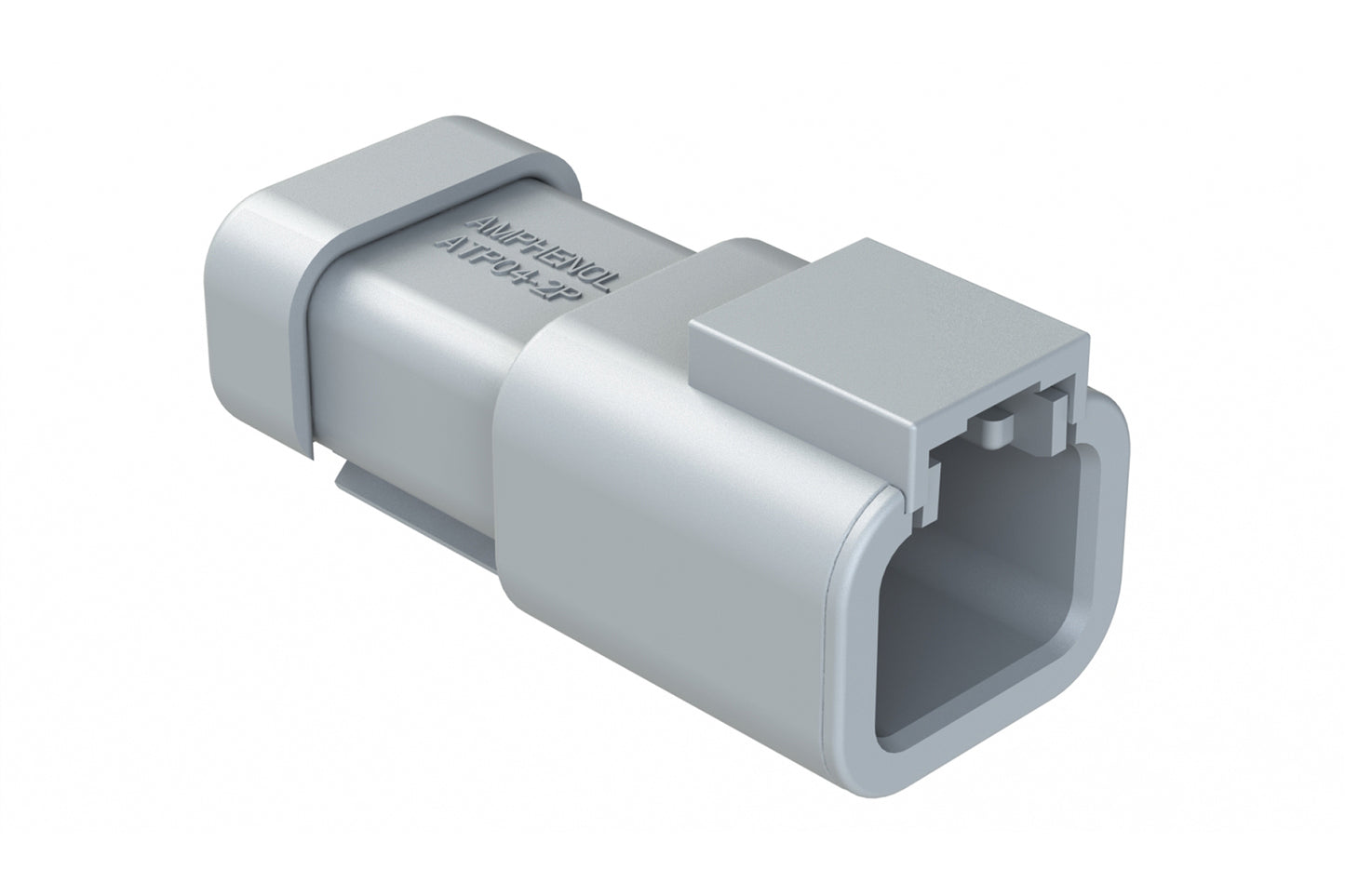 ATP04-2P-EC01 2-Way Receptacle, Male Connector with End Cap. DTP04-2P-E003