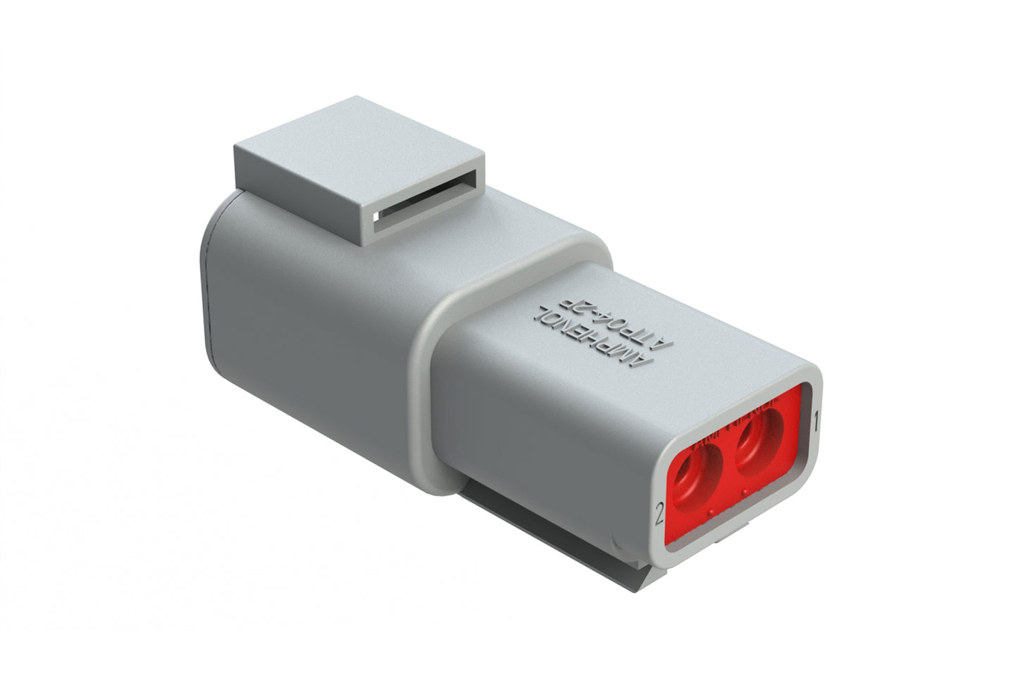 ATP04-2P 2-Way Receptacle, Male Connector. DTP04-2P