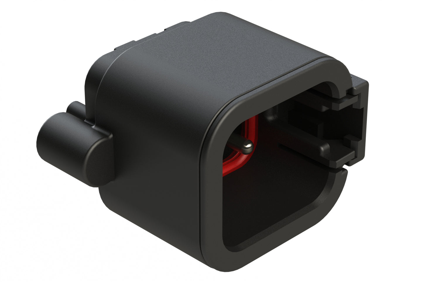 ATP04-6P-BM13 6 Position, Straight PCB Receptacle, Pin, Board Mount, Self-Threading, Tin Plated Contacts, No Potting, Black