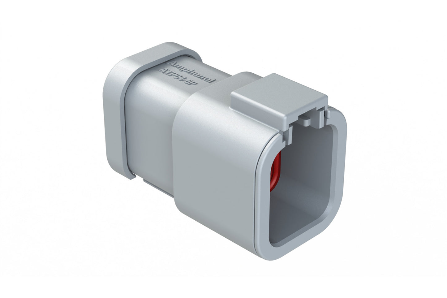 ATP04-6P-MM01 6 Position Receptacle, Male, with End Cap and Reduced Diameter Seal, Grey