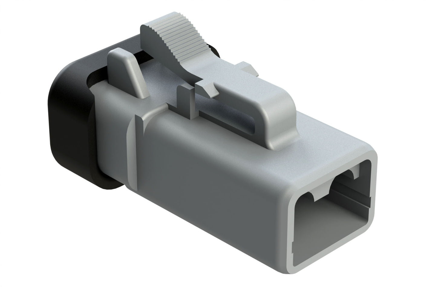 ATP06-2S-MM01 2 Position Plug, Female, Reduced Diameter Seal, End Cap, Grey. DTP06-2S-CE01