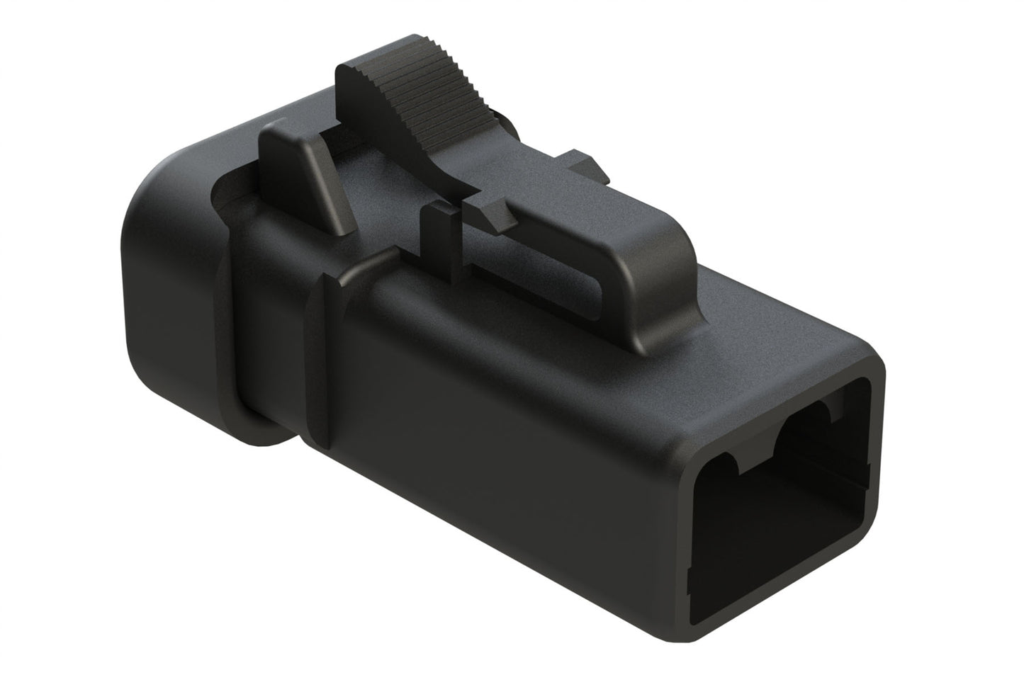 ATP06-2S-MM01BLK 2 Position Plug, Female, Reduced Diameter Seal, End Cap, Black. DTP06-2S-CE03
