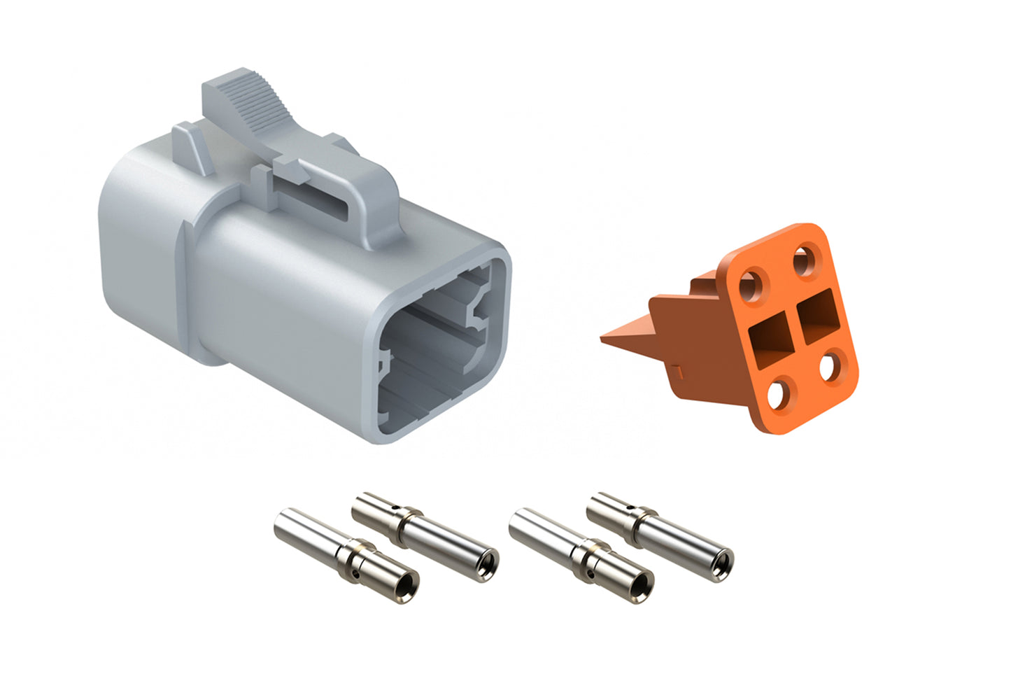 ATP06-4S-KIT01 4 Socket Plug, Wedge and Contacts Kit