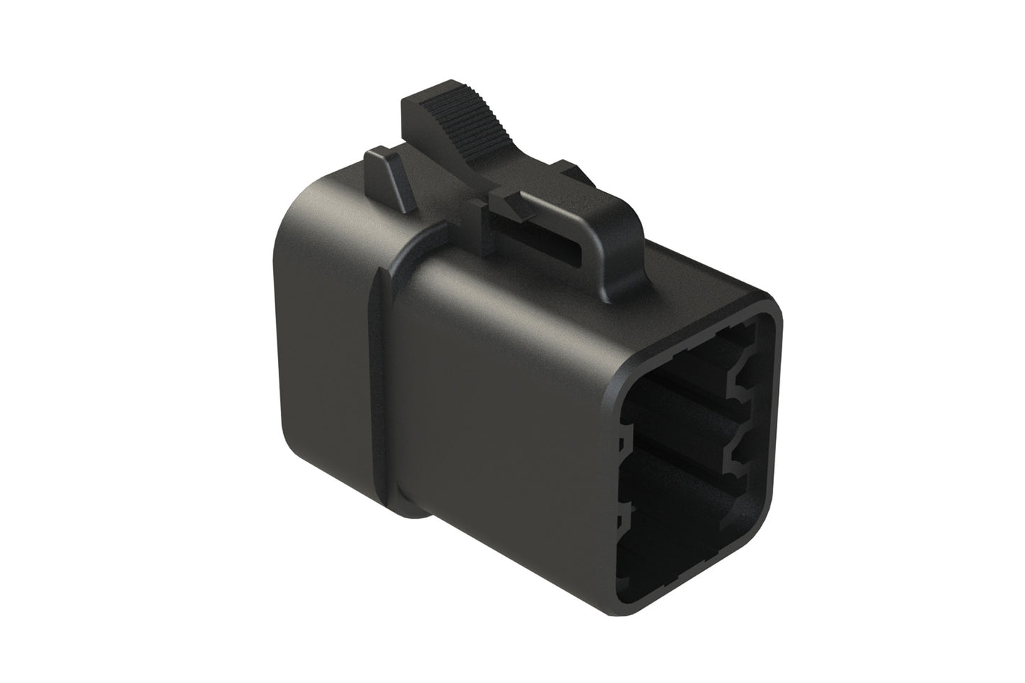 ATP06-6S-BLK 6 Position Plug, Female, Black