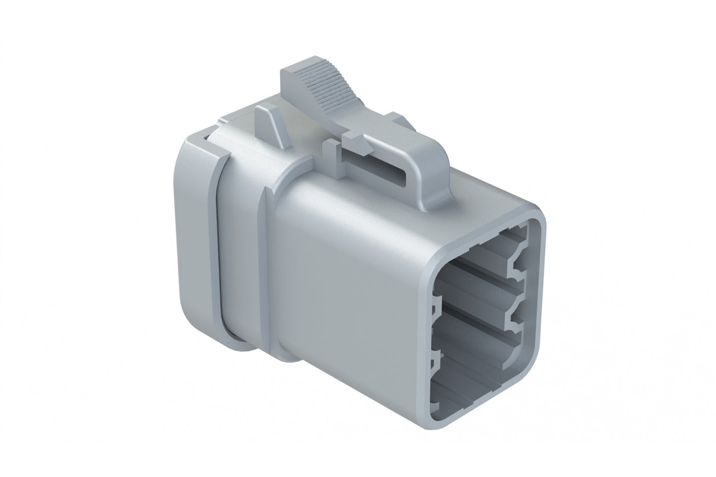 ATP06-6S-EC01 6 Position Plug, Female, Endcap, Grey