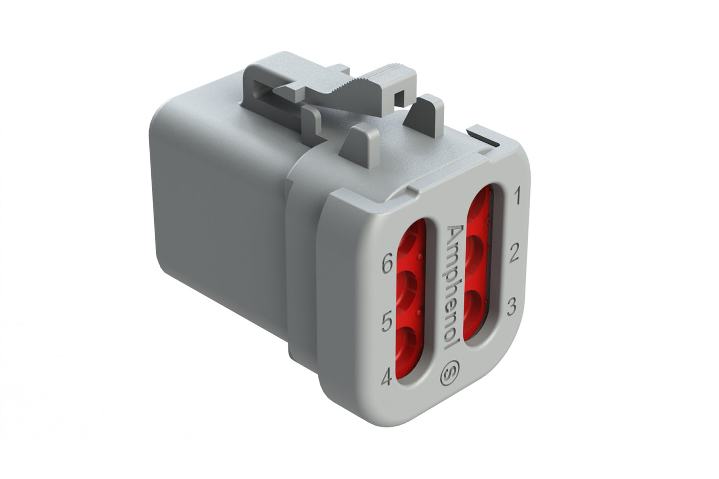 ATP06-6S-EC01 6 Position Plug, Female, Endcap, Grey