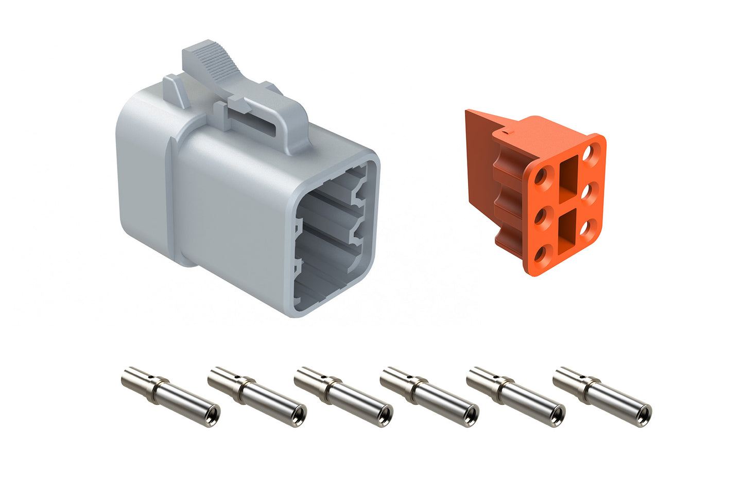 ATP06-6S-KIT01 6 Position Plug Kit, Socket Contacts and Wedgelock Included