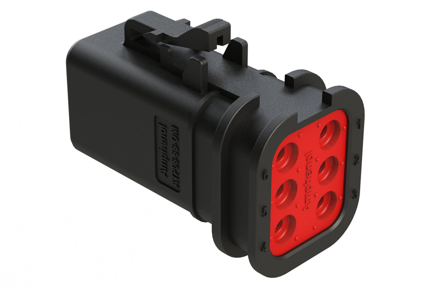 ATP06-6S-OMBLK 6 Position, Plug, Socket, Structure Plus™, Black