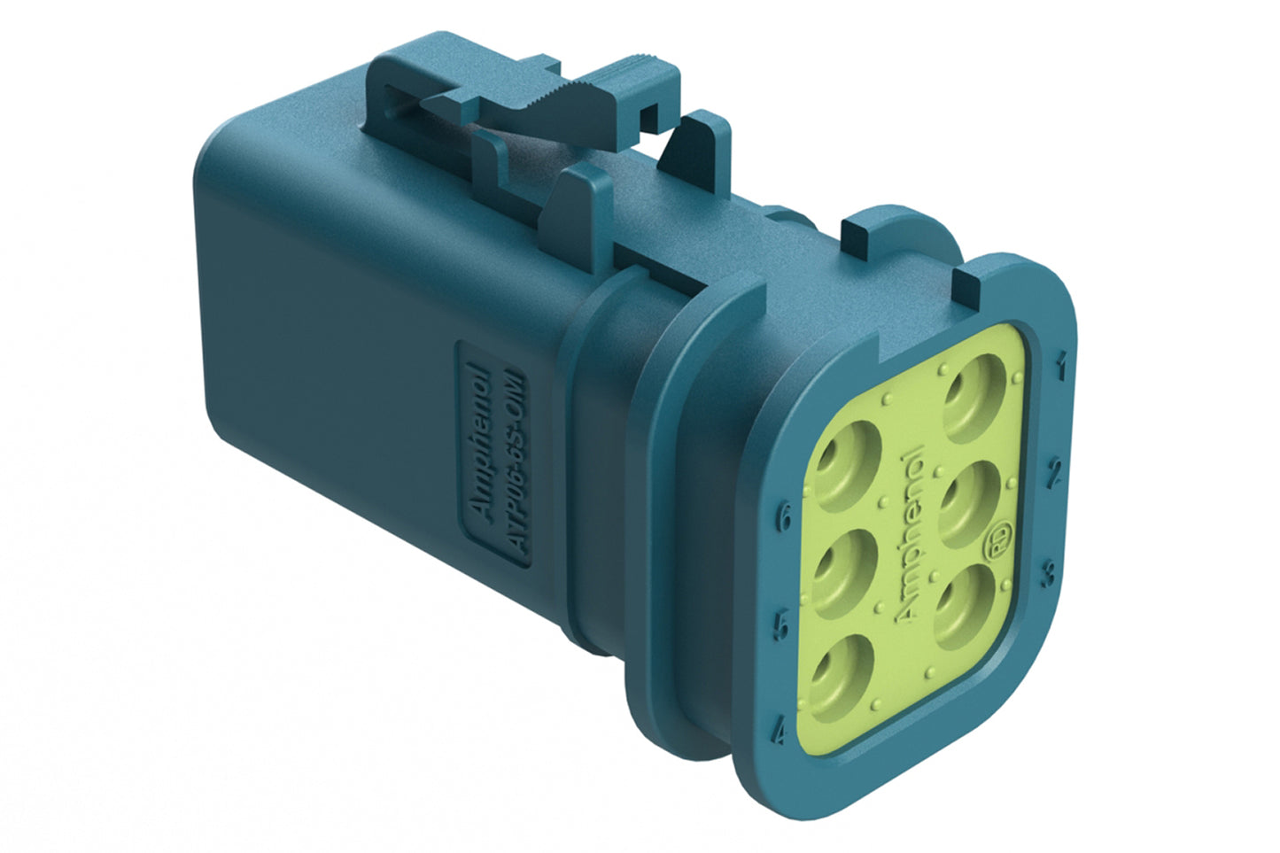 ATP06-6S-OMRDBLU 6 Position, Plug, Socket, Structure Plus™, Reduced Diameter Seal, Blue