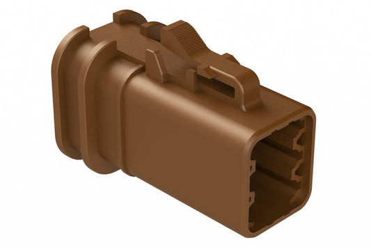 ATP06-6S-OMRDBRN 6 Position, Plug, Socket, Structure Plus™, Reduced Diameter Seal, Brown