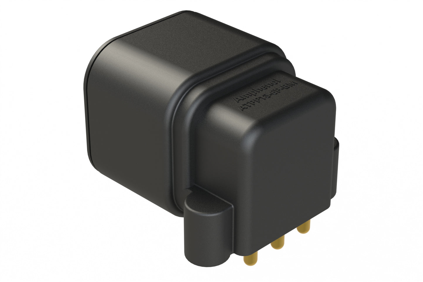 ATPF13-6P-BM11 6 Position PCB Receptacle, 90°, Gold Plated Contacts, Self-Threading, Black