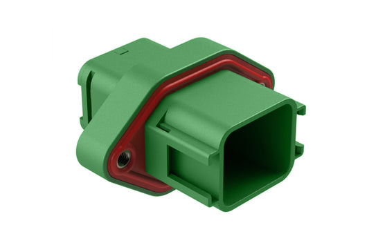 ATV02-18PC-RR01 18 position flange mount receptacle, Size 16 contact, key C, double reduced seal