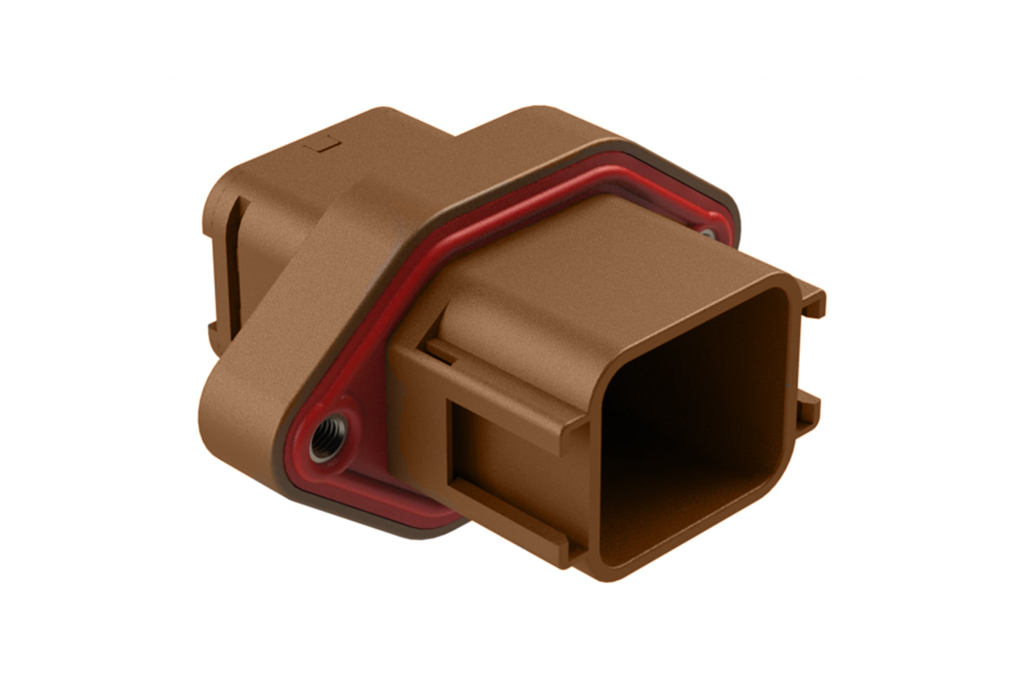 ATV02-18PD-RR01 18 position flange mount receptacle, Size 16 contact, key D, double reduced seal