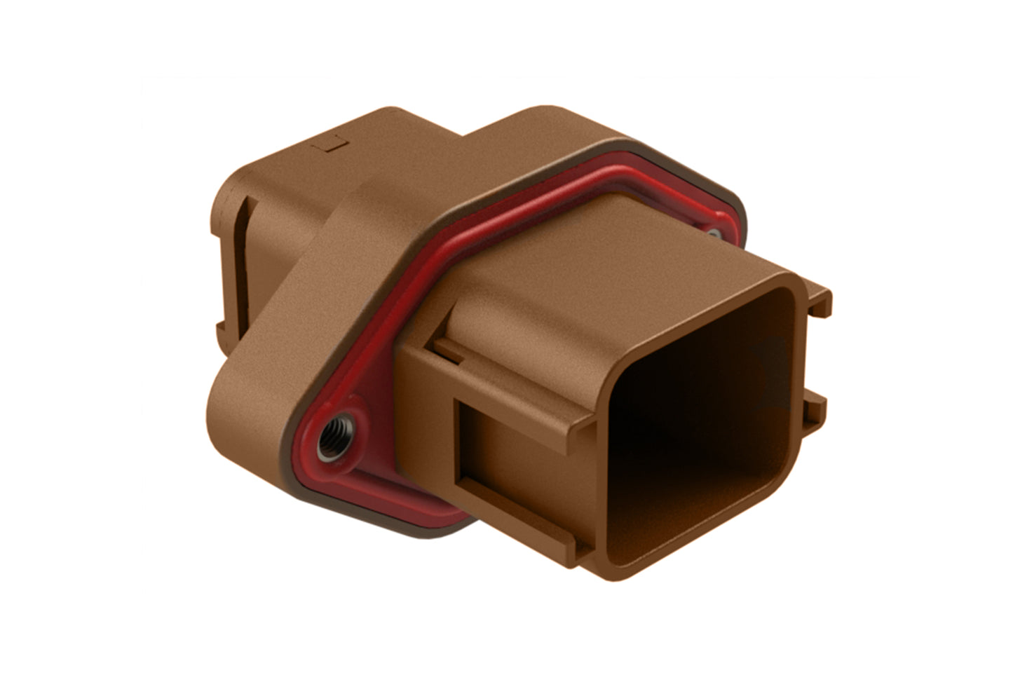 ATV02-18PD 18 position flange mount receptacle, Size 16 contact, key D. DTV02-18PD