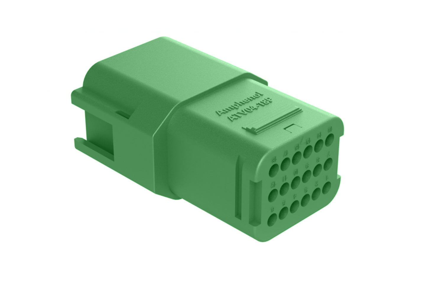 ATV04-18PC 18 position in-line receptacle, Size 16 contact, key C