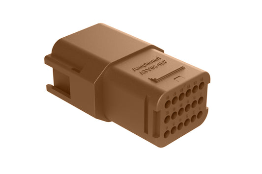 ATV04-18PD 18 position in-line receptacle, Size 16 contact, key D