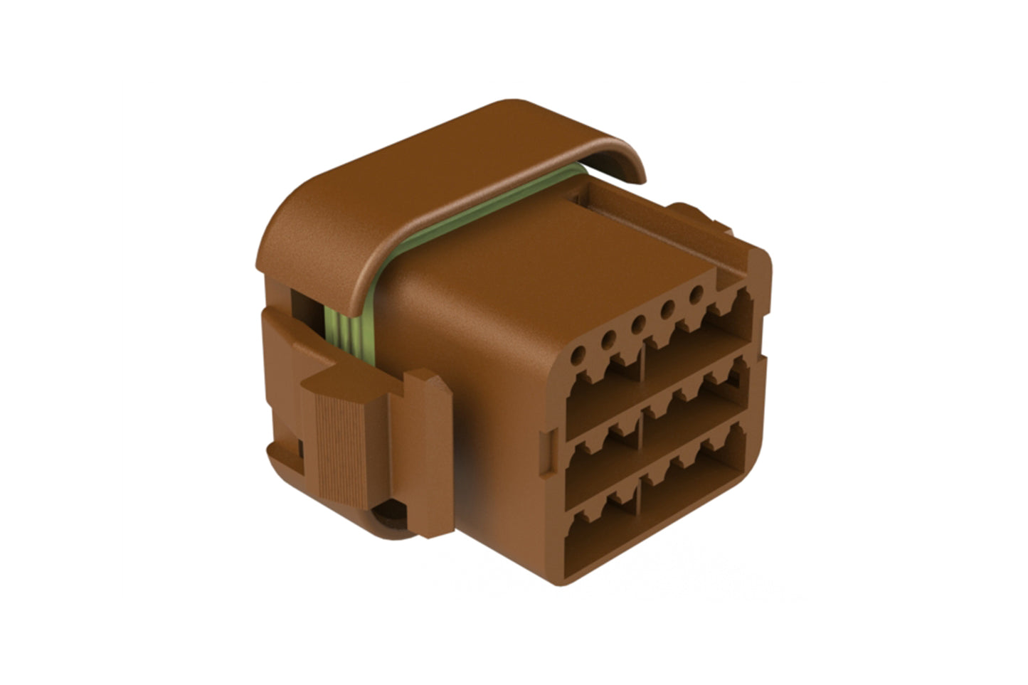 ATV06-18SD-RR01 18 position plug, Size 16 contact, key D, double reduced seal. DTV06-18SD-C015