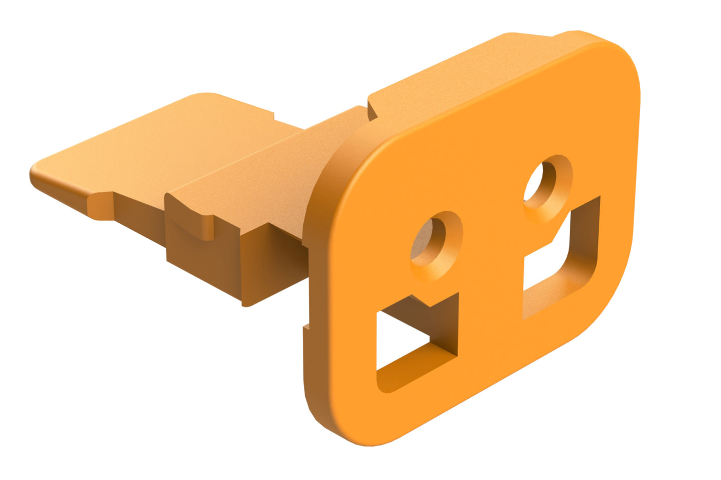 AW2S-CD 2 Position, Plug Wedgelock, Keyed CD, Orange. W2S-CD