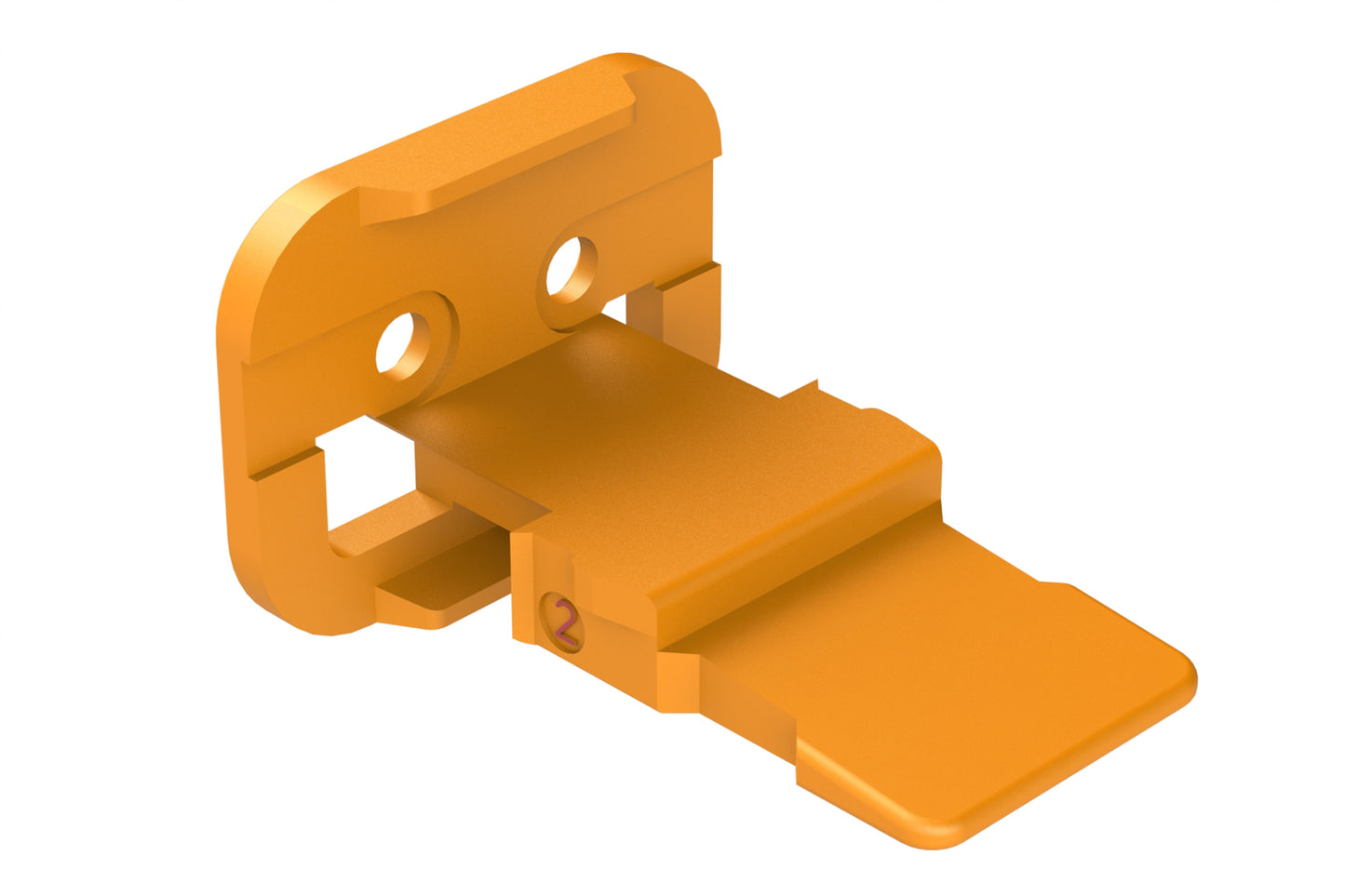 AW2S-CD 2 Position, Plug Wedgelock, Keyed CD, Orange. W2S-CD