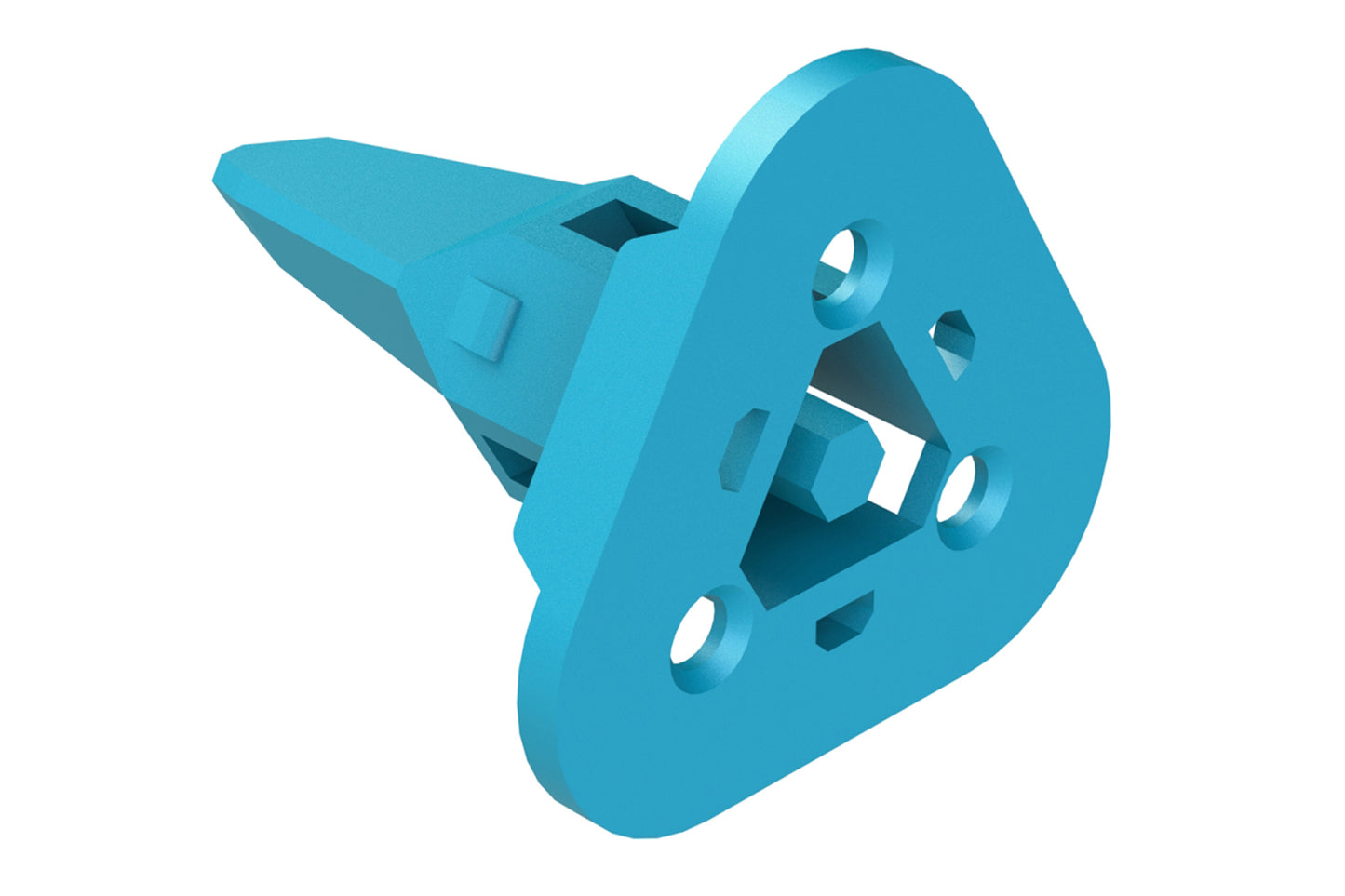 AW3S-1939 J1939 3-Way Wedgelock Plug, Blue. W3S-1939, W3S-1939-P012