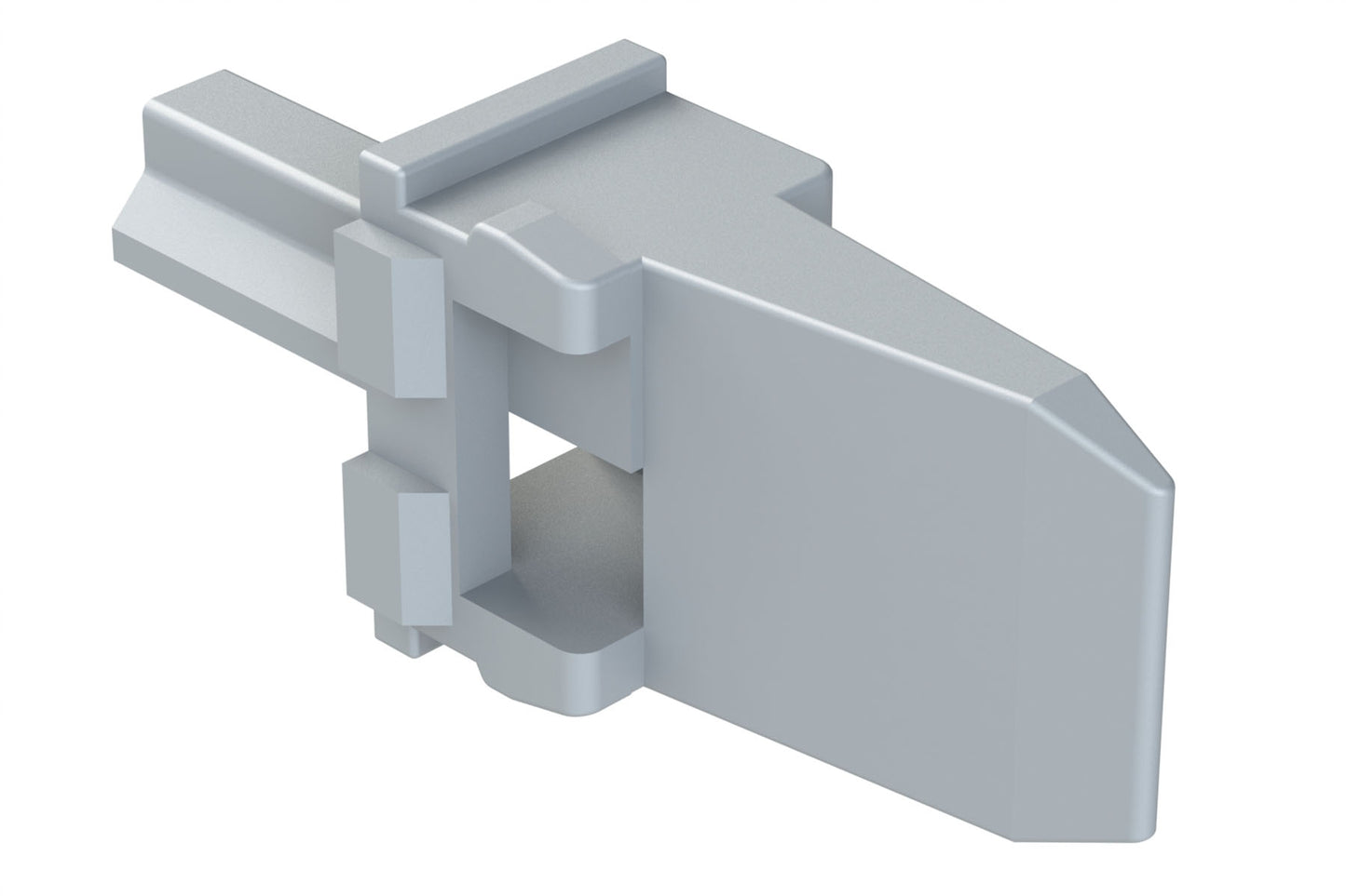 AW4P-A 4 Position Receptacle Wedgelock, Keyed A, Grey. W4PA, W4PA-P012