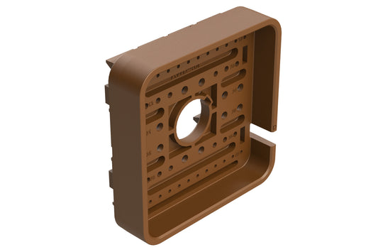 AWB-48PD Wedgelock for 48 Position Receptacle, Keyed D, Brown. WB-48PD