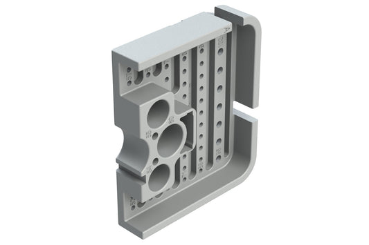 AWB-51PAL Left Wedgelock for 102 Position Receptacle, (51 Positions), Keyed A, Gray. WB-51PAL