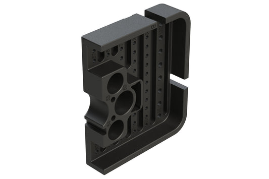 AWB-51PBL Left Wedgelock for 102 Position Receptacle, (51 Positions), Keyed B, Black. WB-51PBL